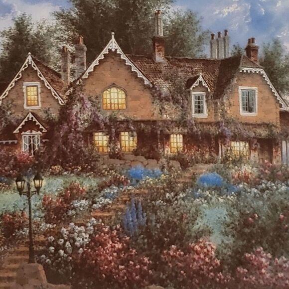 "Bear Cottage" Collectable Plate with free hanger - Picture 5 of 6